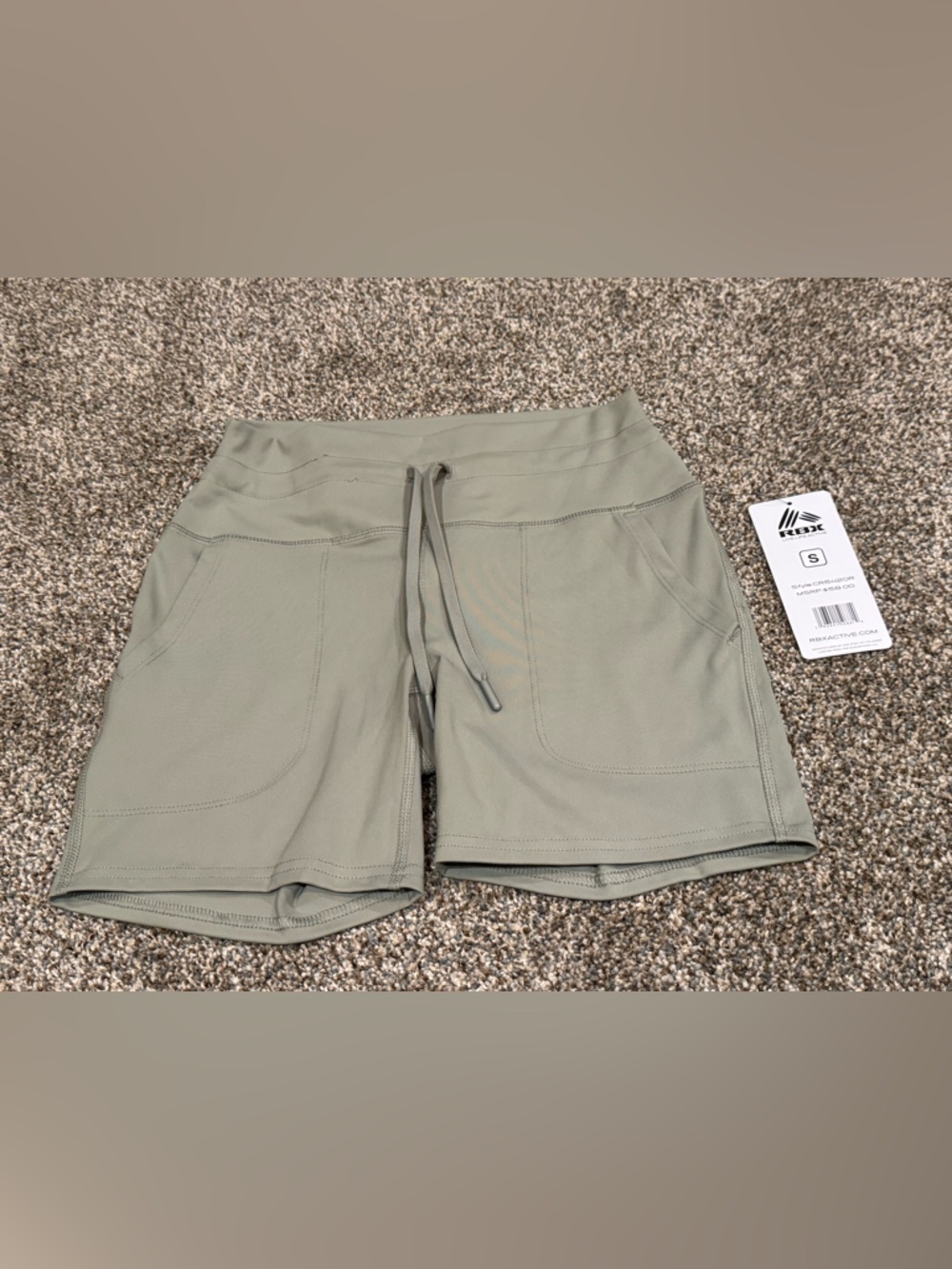 RBX Women's Sage Drawstring Active Shorts size Small : inseam is 4 inches : New